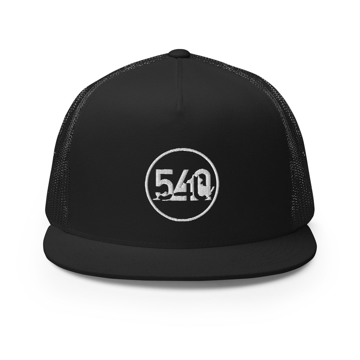 540 VA Area Code White Logo Trucker Cap