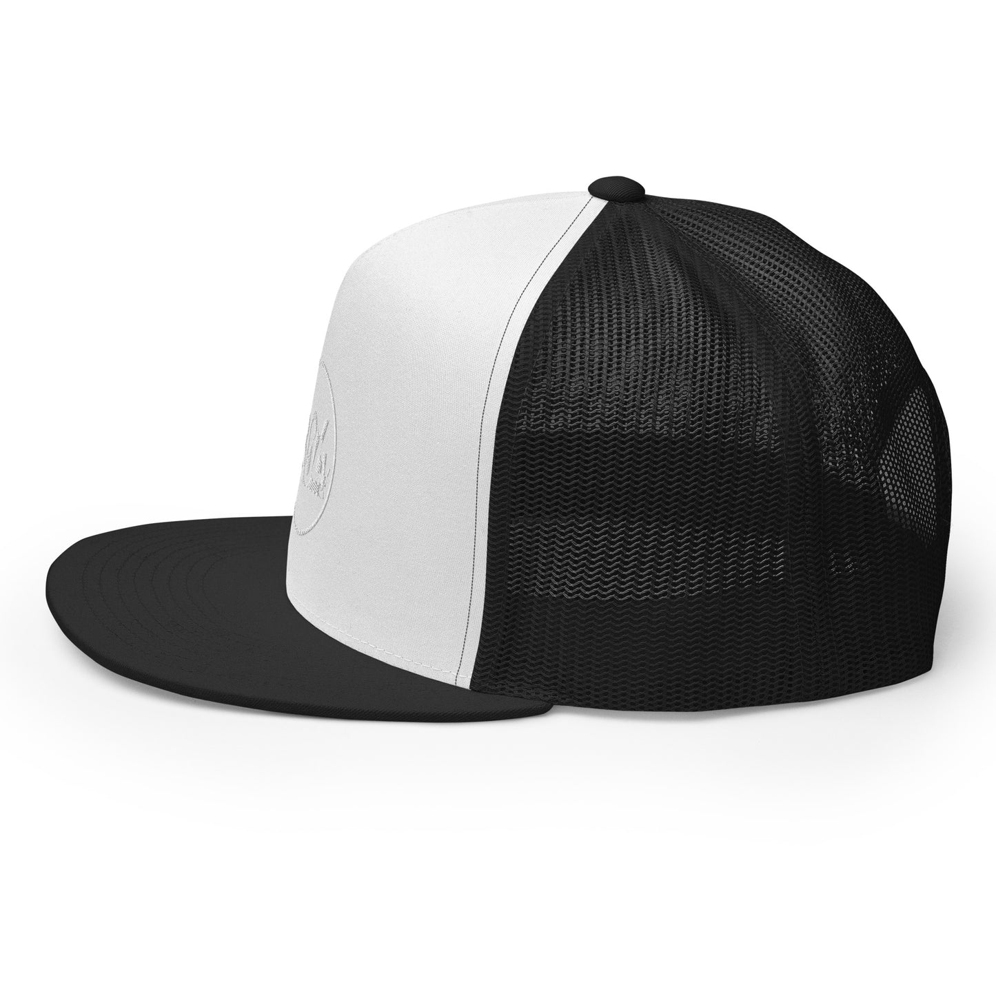 804 VA Area Code White Logo Trucker Cap