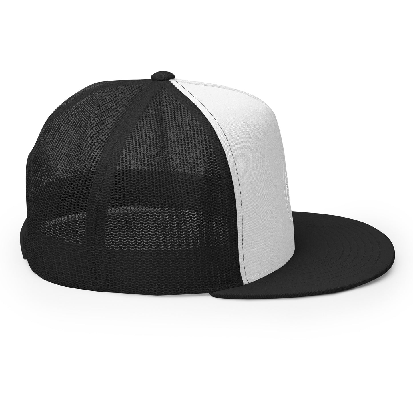 804 VA Area Code White Logo Trucker Cap