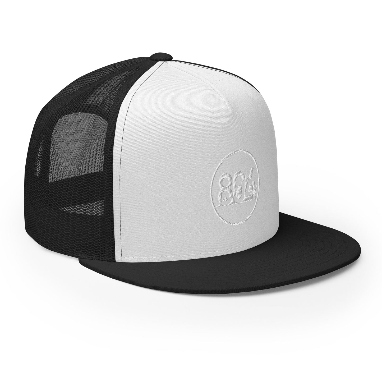 804 VA Area Code White Logo Trucker Cap