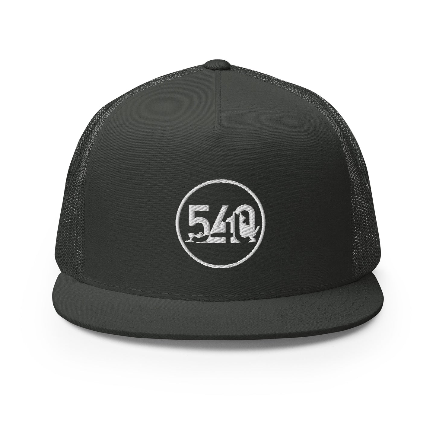 540 VA Area Code White Logo Trucker Cap