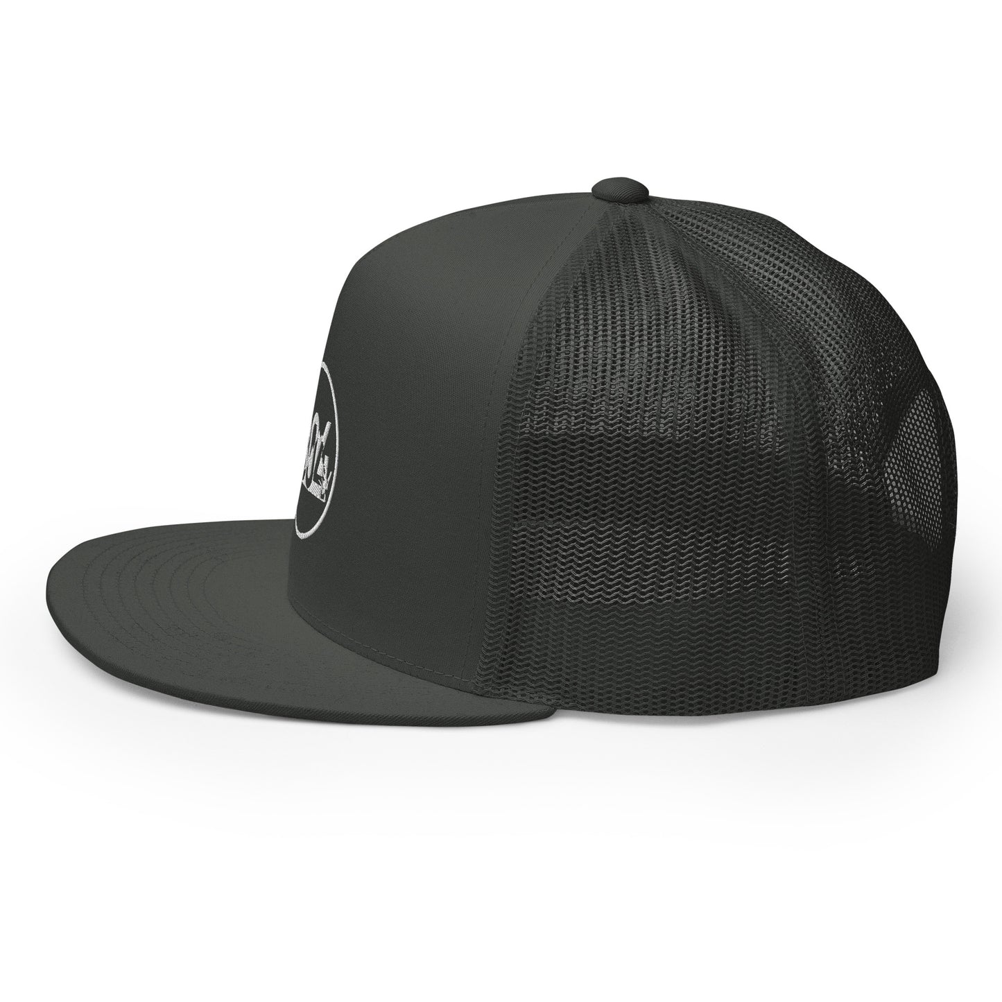 804 VA Area Code White Logo Trucker Cap