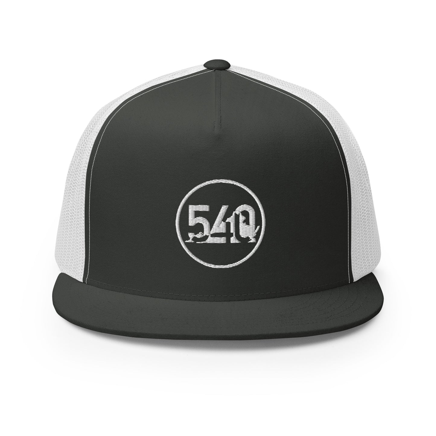 540 VA Area Code White Logo Trucker Cap