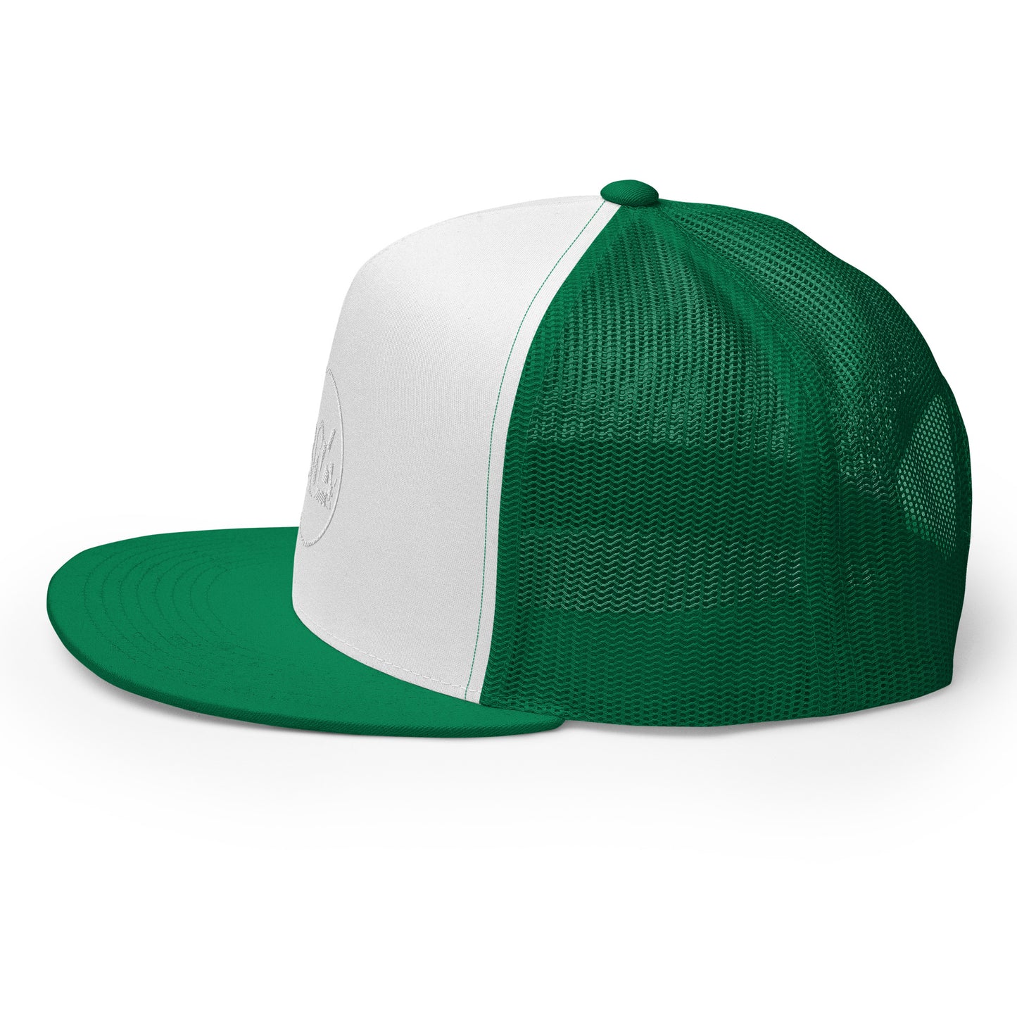 804 VA Area Code White Logo Trucker Cap