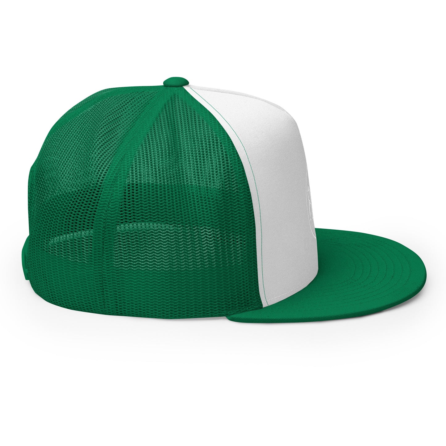 804 VA Area Code White Logo Trucker Cap