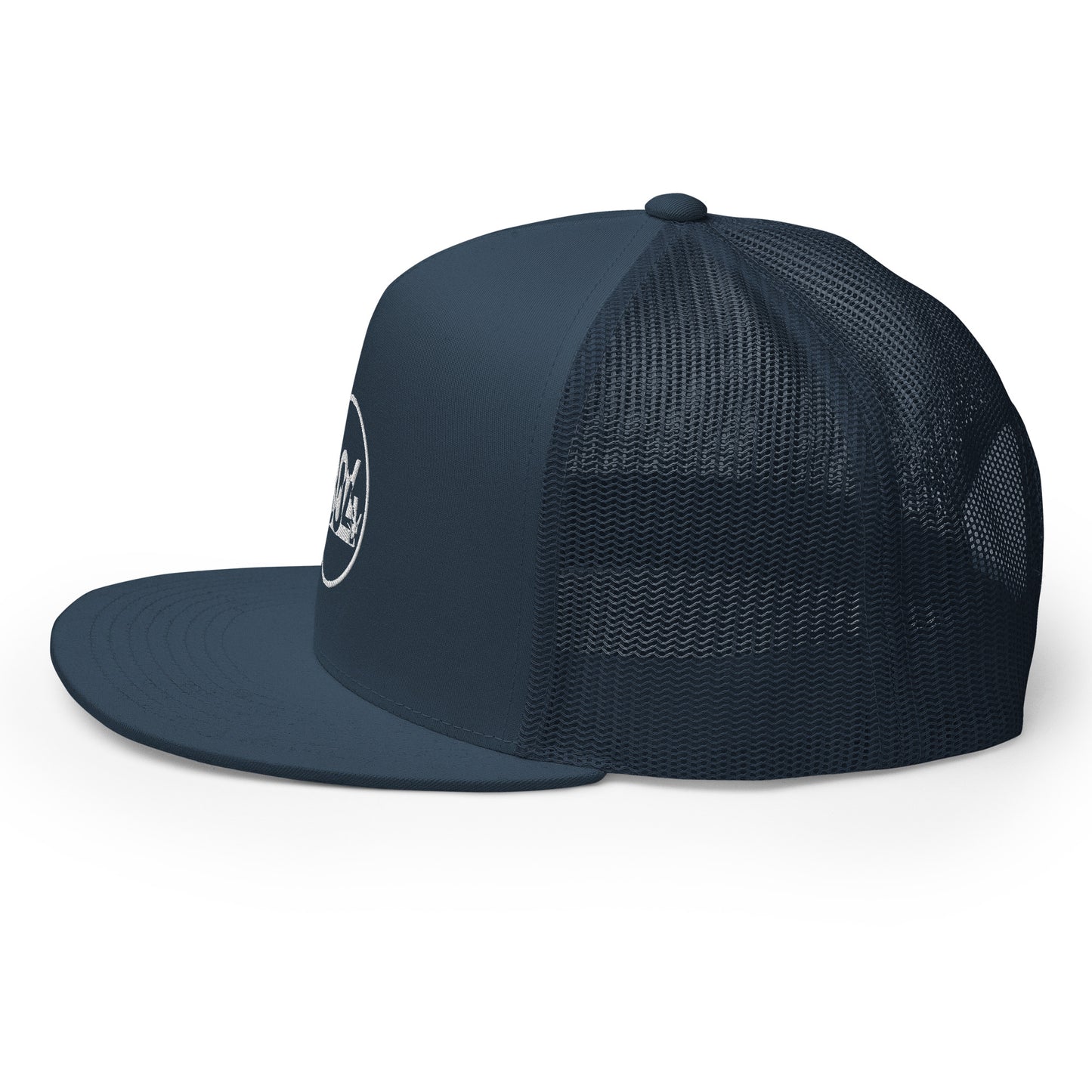 804 VA Area Code White Logo Trucker Cap