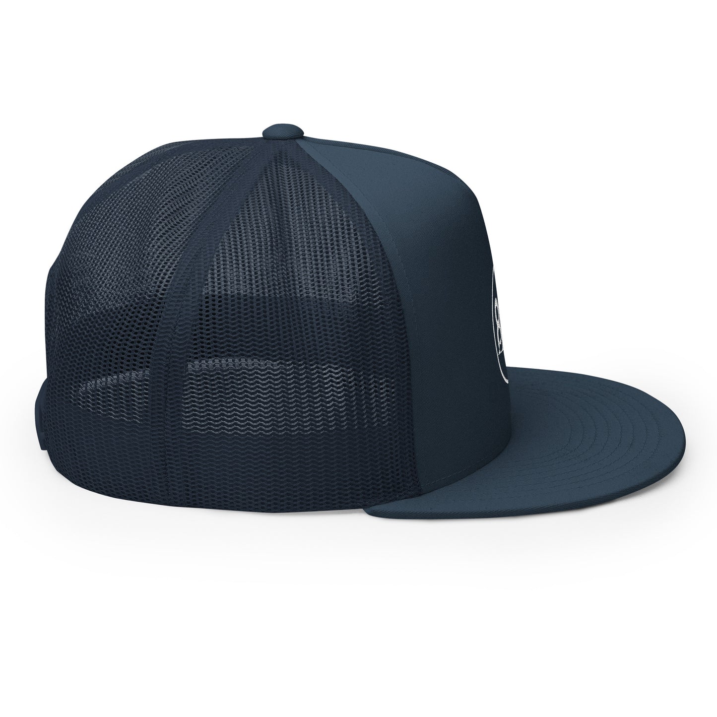 804 VA Area Code White Logo Trucker Cap