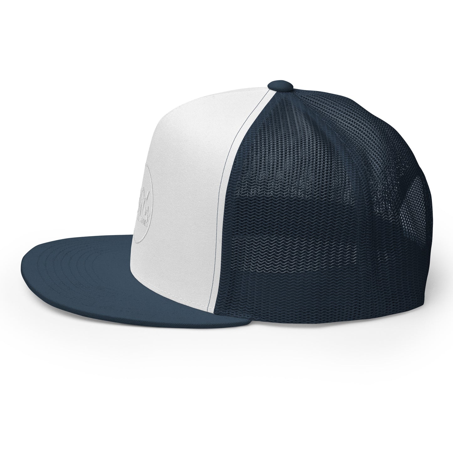 804 VA Area Code White Logo Trucker Cap