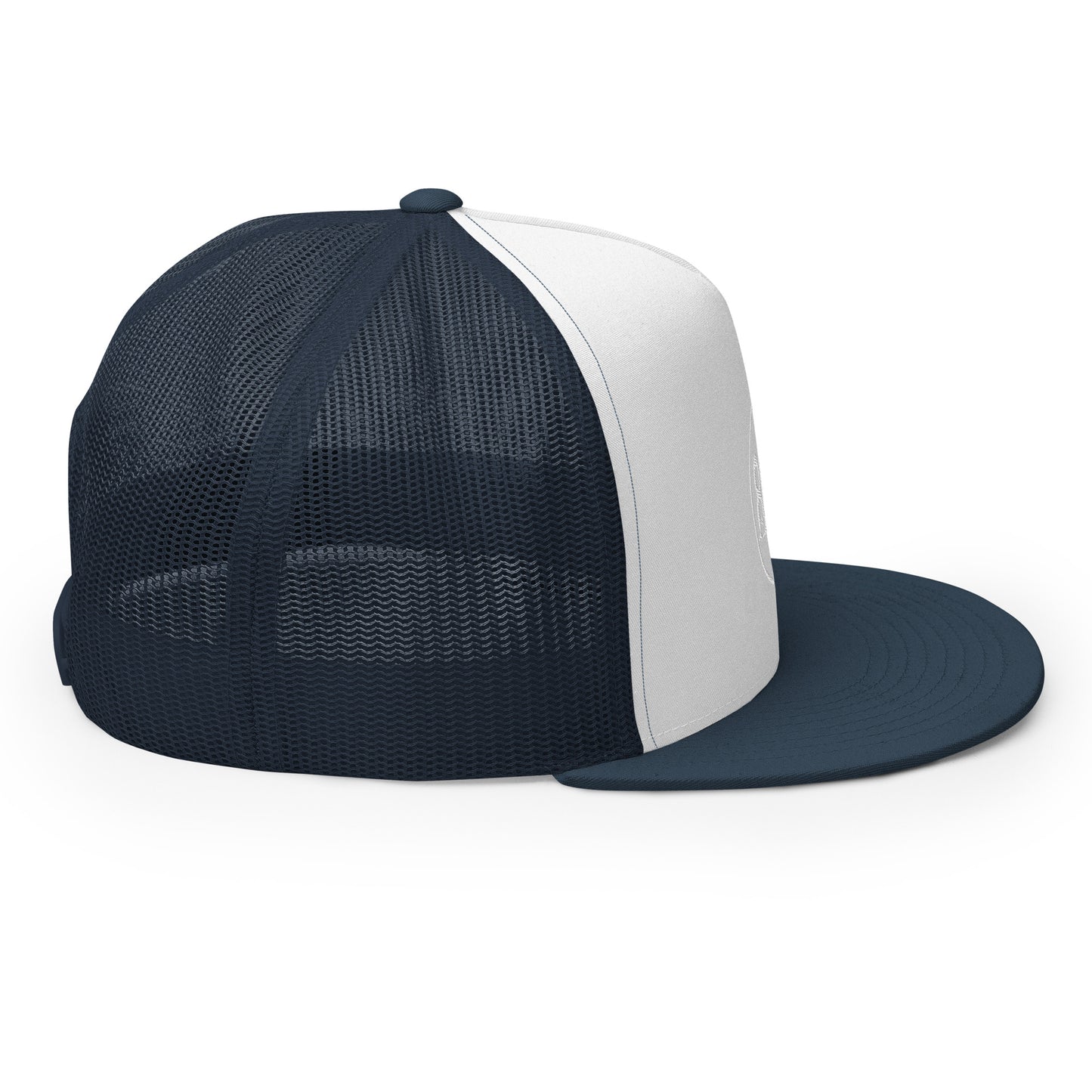 804 VA Area Code White Logo Trucker Cap