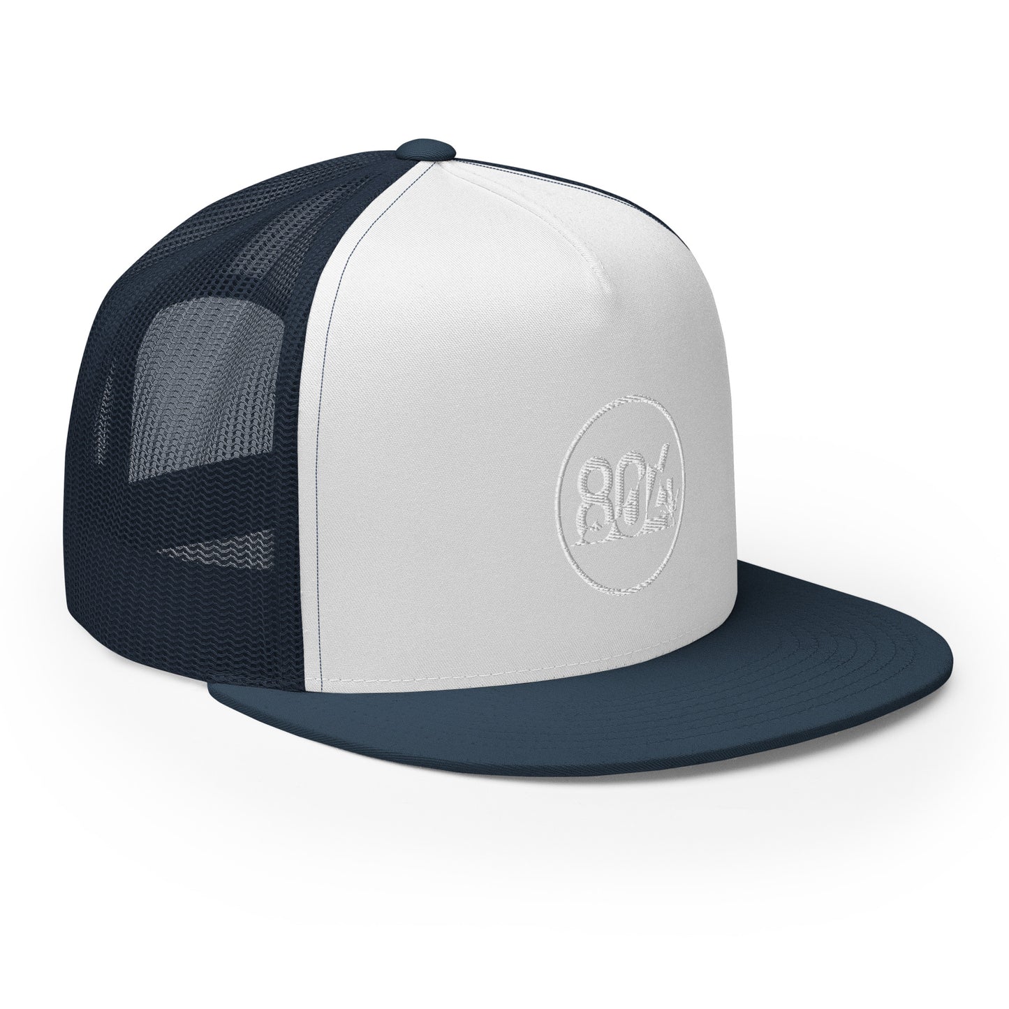 804 VA Area Code White Logo Trucker Cap