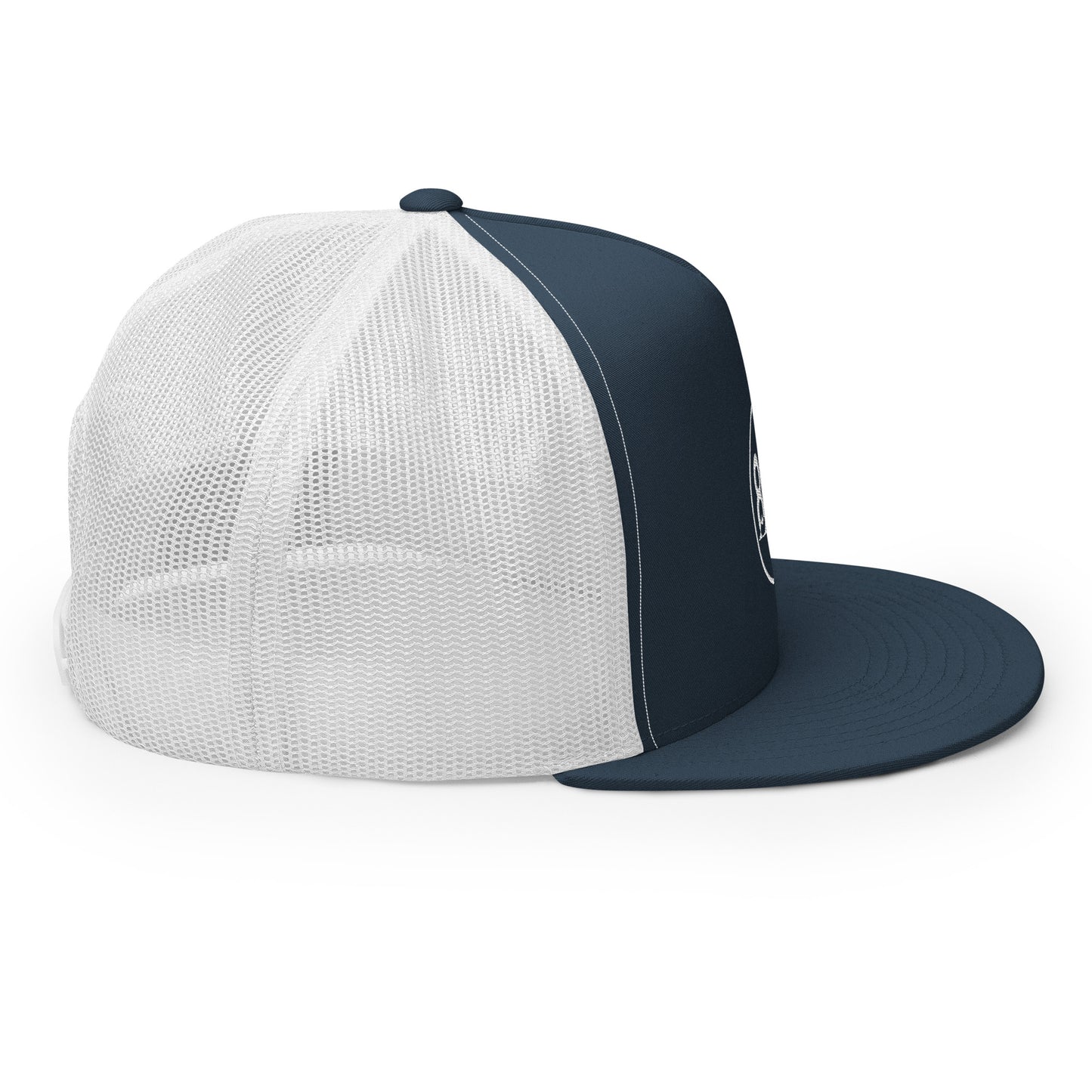 804 VA Area Code White Logo Trucker Cap
