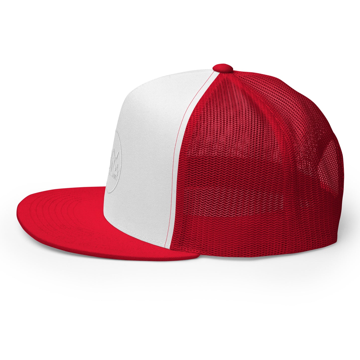 804 VA Area Code White Logo Trucker Cap