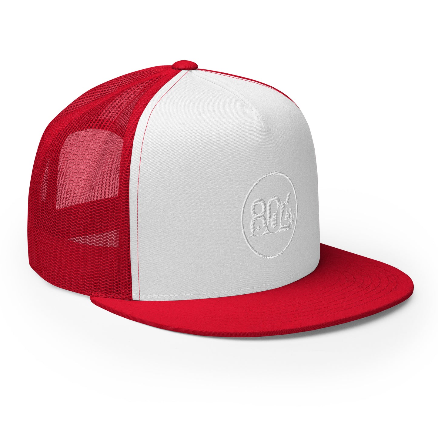 804 VA Area Code White Logo Trucker Cap