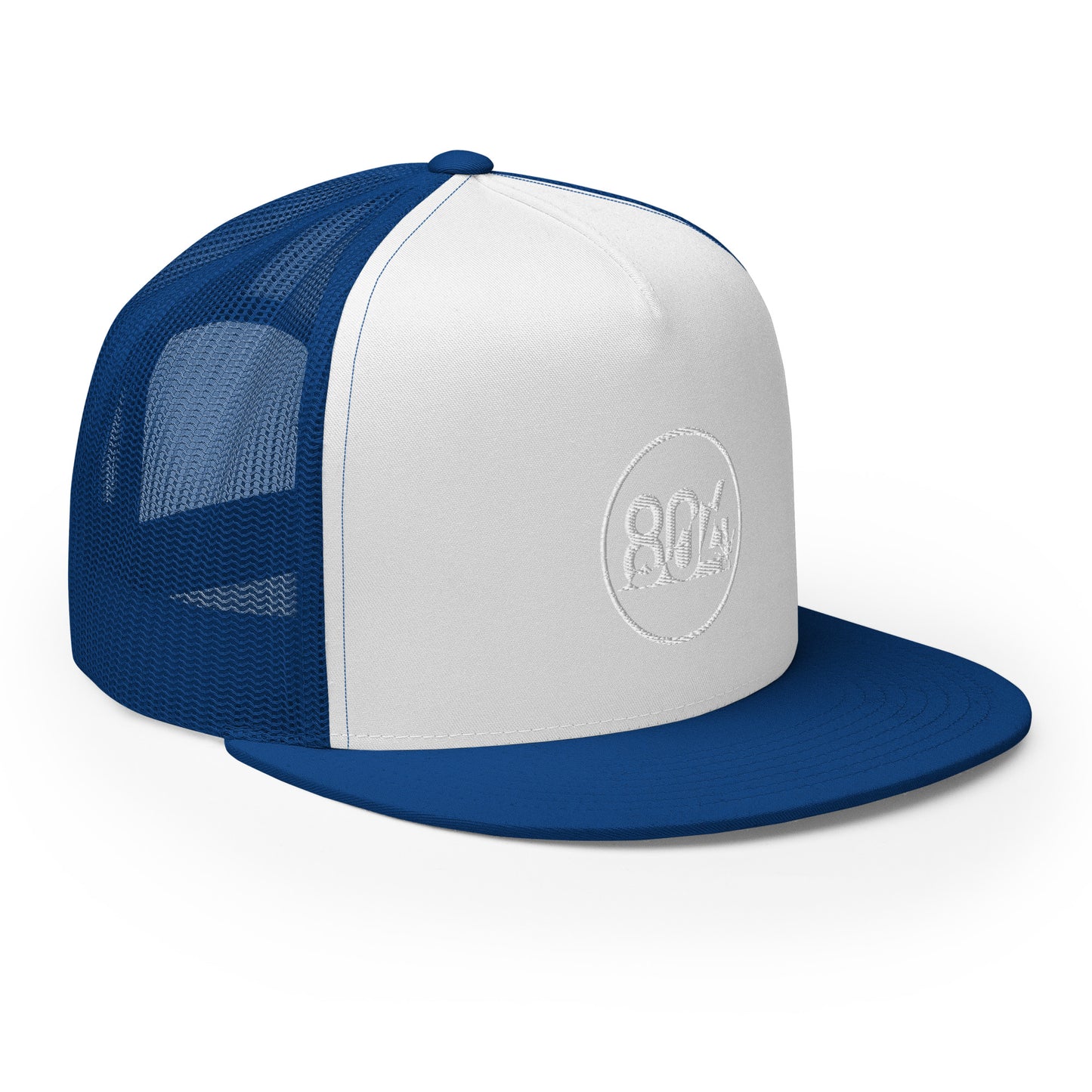 804 VA Area Code White Logo Trucker Cap