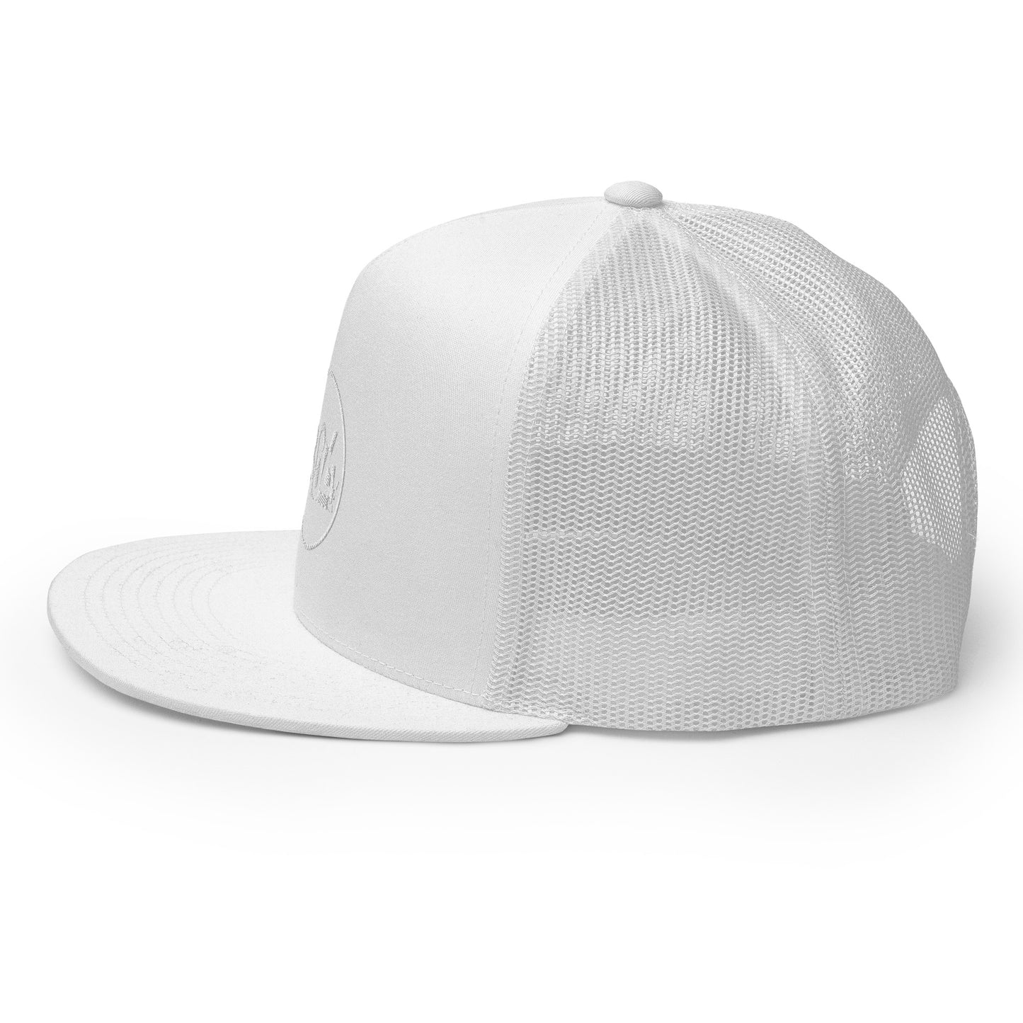 804 VA Area Code White Logo Trucker Cap