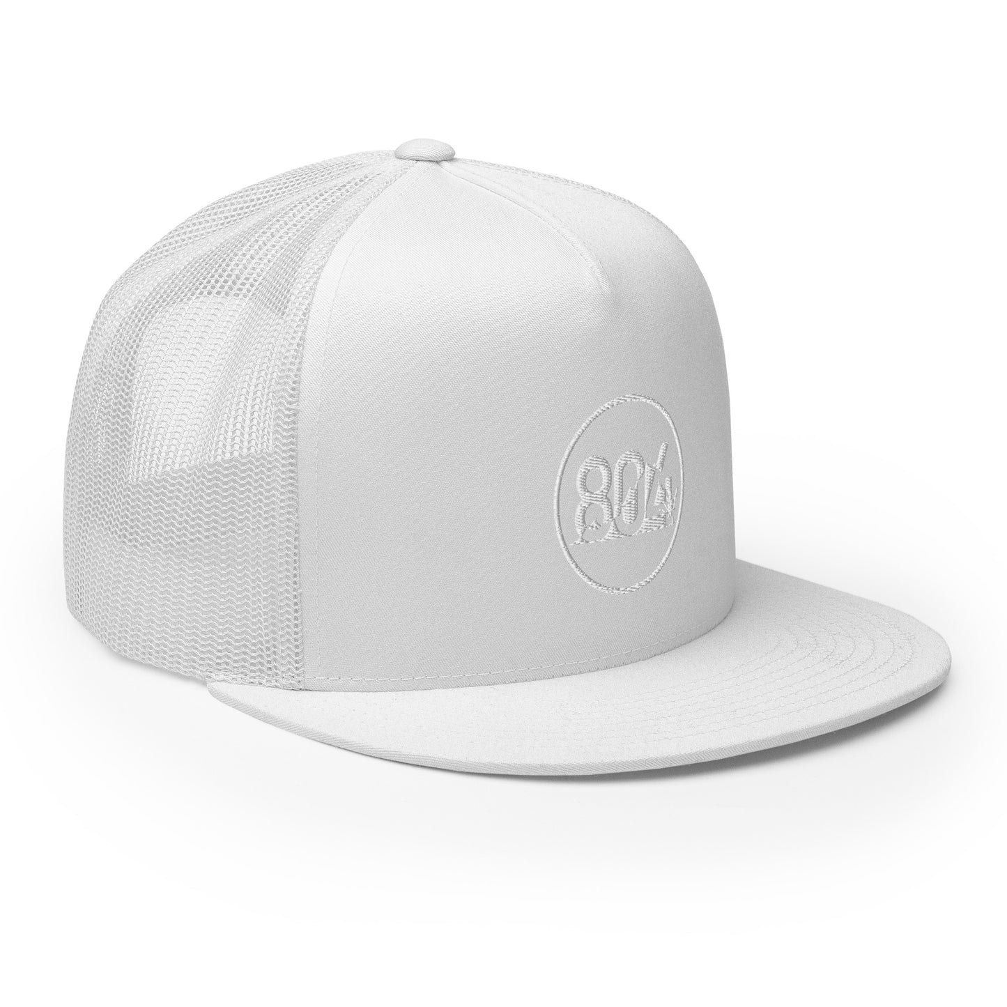 804 VA Area Code White Logo Trucker Cap