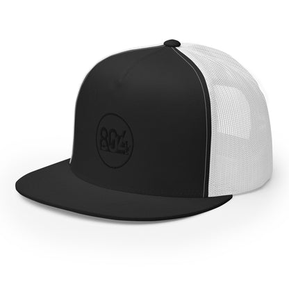 804 VA Area Code Black Logo Trucker Cap