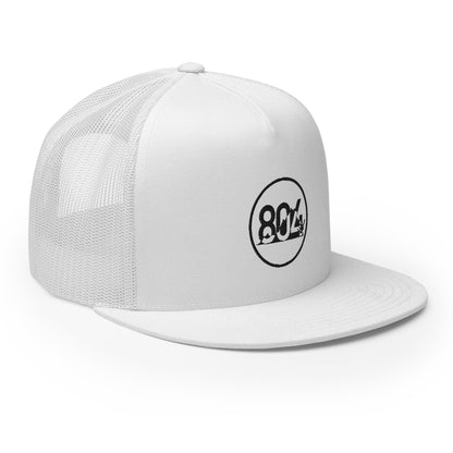 804 VA Area Code Black Logo Trucker Cap