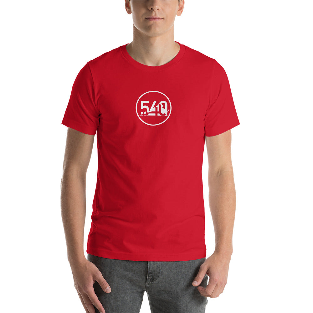 540 VA Area Code White Logo Unisex T-Shirt